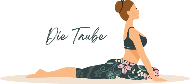 Yoga Übung Taube