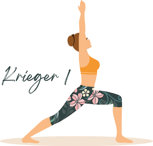 Yoga Übung Krieger 1