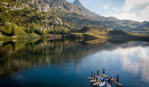 SUP beim Mountain glow Festival