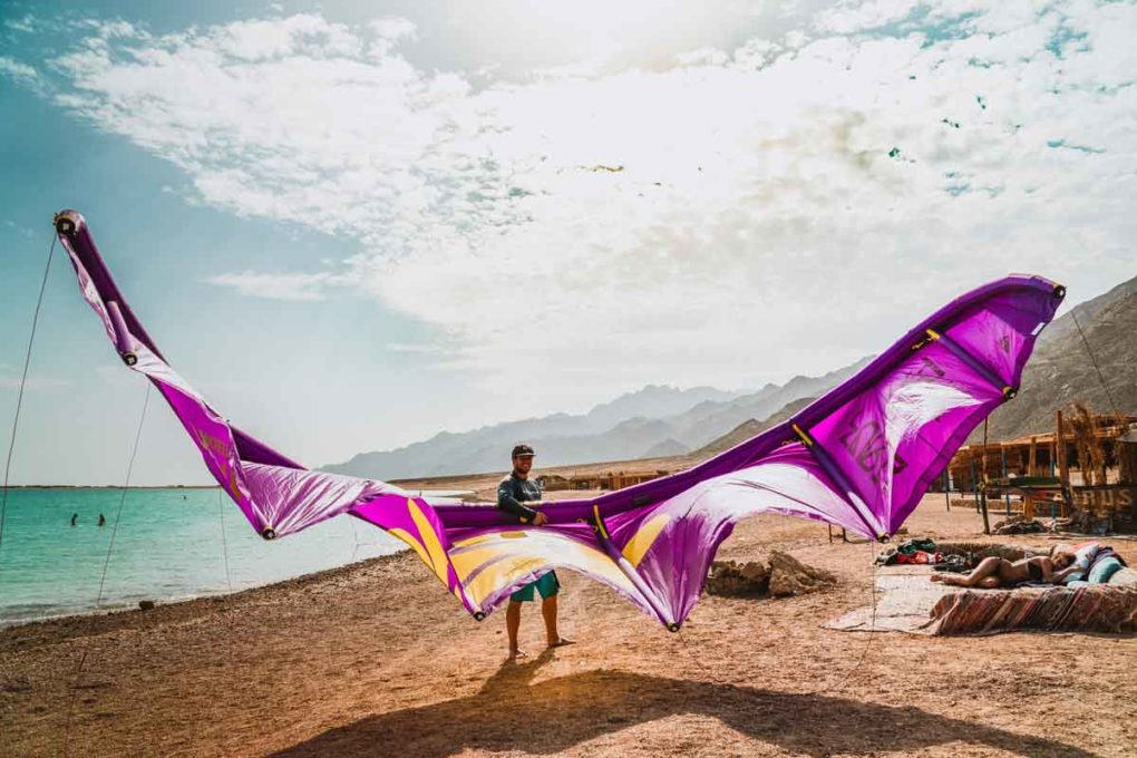 Yoga und Kitesurfen