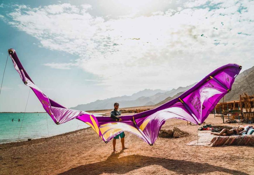 Yoga und Kitesurfen