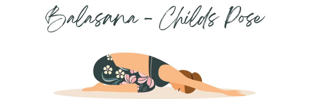 Yogaübung Balasana Childs Pose