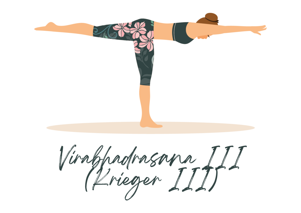 Yogaübung Virabhadrasana Krieger III