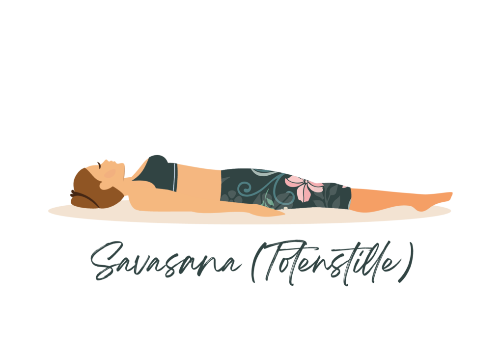 Yogaübung Savasana (Totenstille)