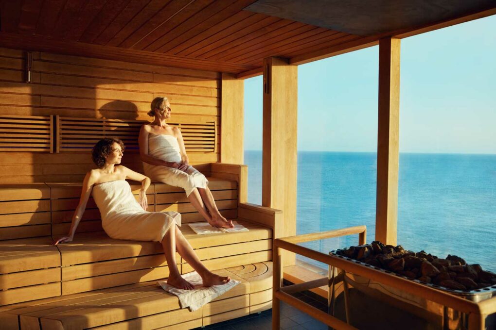 Sauna auf dem Yoga Schiff
