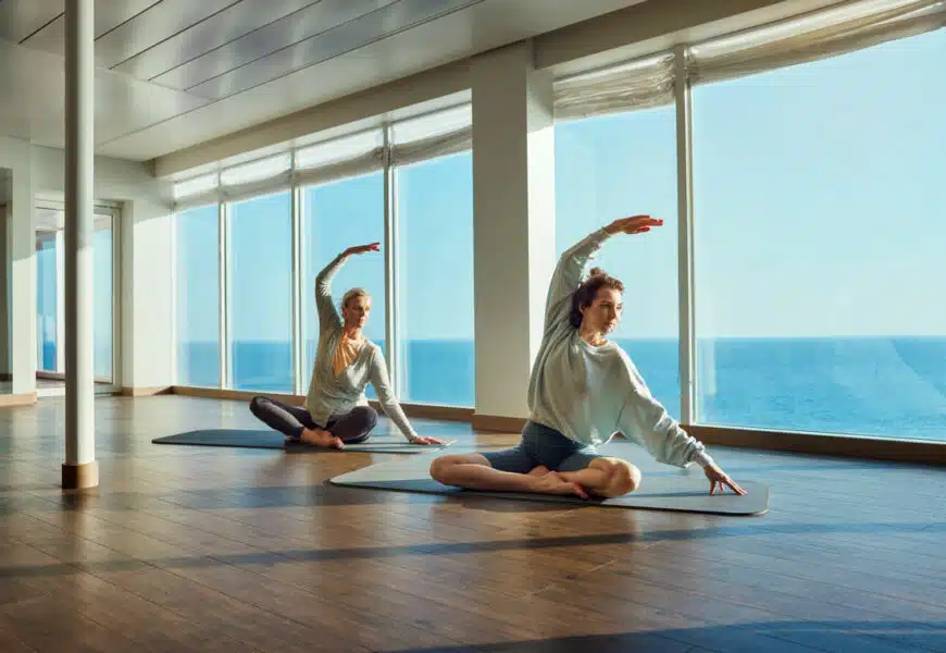 Yoga auf dem Schiff machen