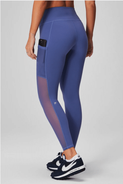 blaue Yoga Leggings