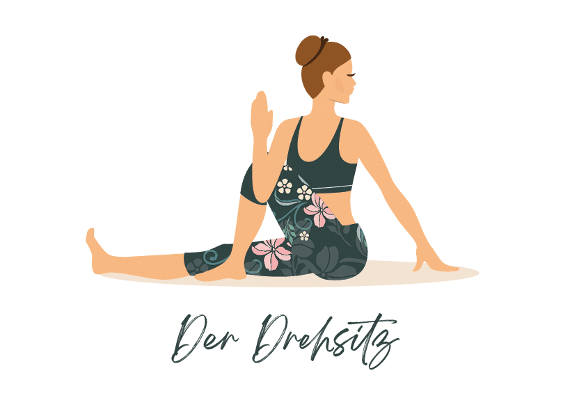 Yogaübung Drehsitz Ardha Matsyendrasana