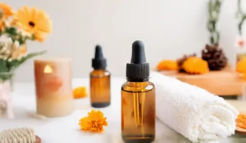 Bio Körper Öle in Fläschchen