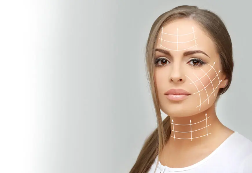 Konzept der Verjüngung. Volumenlifting mit Collagen