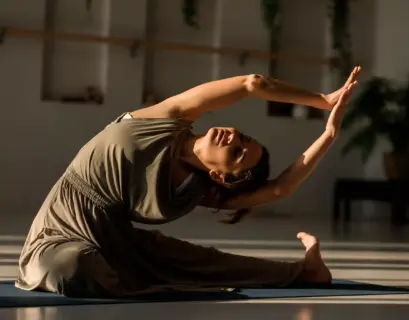 Frau macht Yoga für den Rücken