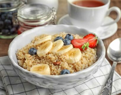 Warmes Xoga Früshtück mit einer Quinoa Bowl