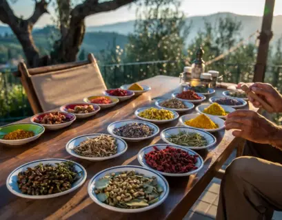 Ayurveda Käuter Töpfe in Italien