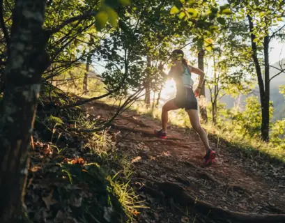 Frau macht Trailrunning
