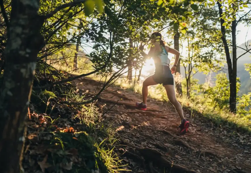 Frau macht Trailrunning
