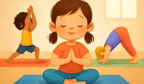 Kinderyoga Illustration