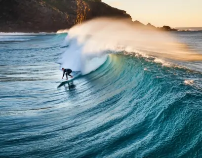 Wellenreiter in Portugal