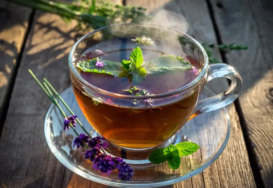 Detox-Tee mit Kräutern