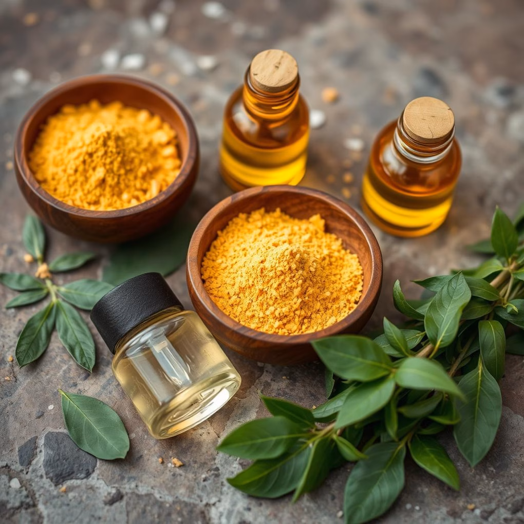 Ayurvedische Entgiftungsbehandlung mit Kräutern und Ölen