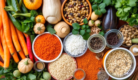 Ayurvedische Lebensmittel und Kräuter für die Nachsorge nach einer Ayurveda Kur