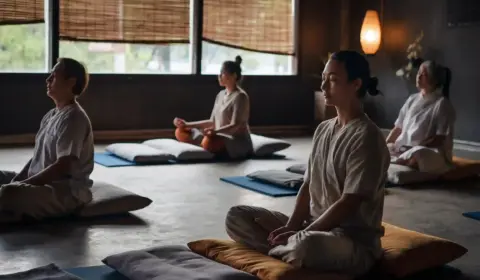 Vier Personen im Vipassana Retreat: Ein Wochenende der inneren Ruhe und Erneuerung